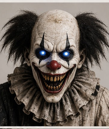 Gros plan sur le visage du clown